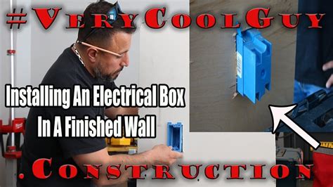 how to install an electrical box in a brick wall|adding electrical box to existing.